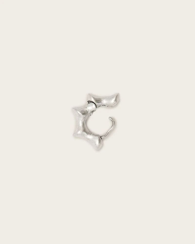 Tarek Sterling Silver Hoop Earring