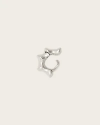 Tarek Sterling Silver Hoop Earring