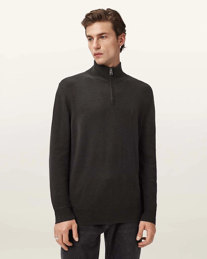 Kilburn Zip Funnel Neck Ramskull Jumper