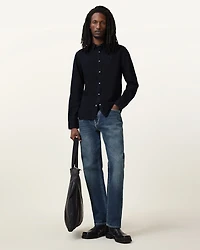 Gleason Press Stud Ramskull Denim Shirt