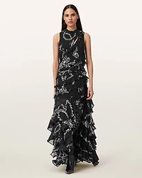 Cady Ruffle Maxi Dress