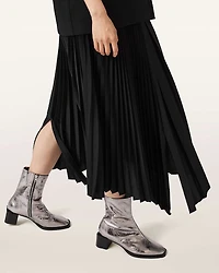 Avril Leather Metallic Boots