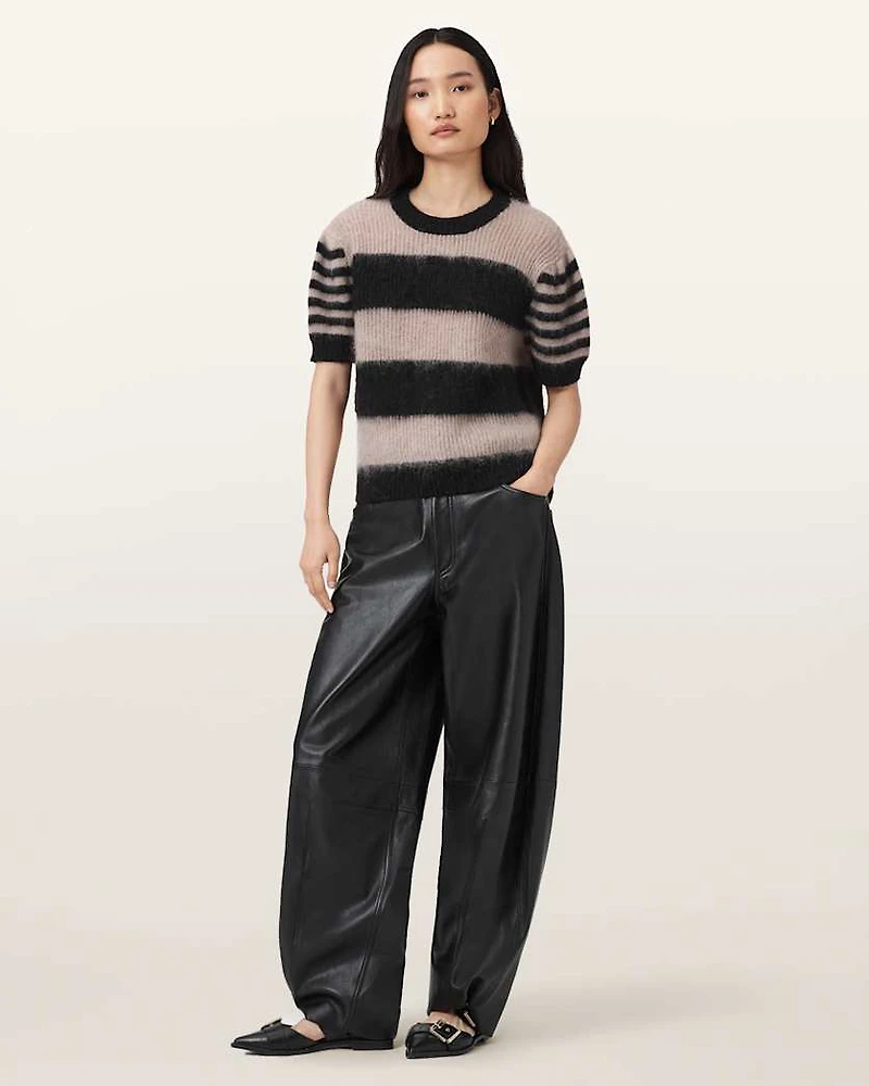 Clem Striped Knitted T-Shirt