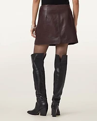 Renai Leather Mini Skirt