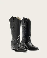 Dolly Studded Leather Boots