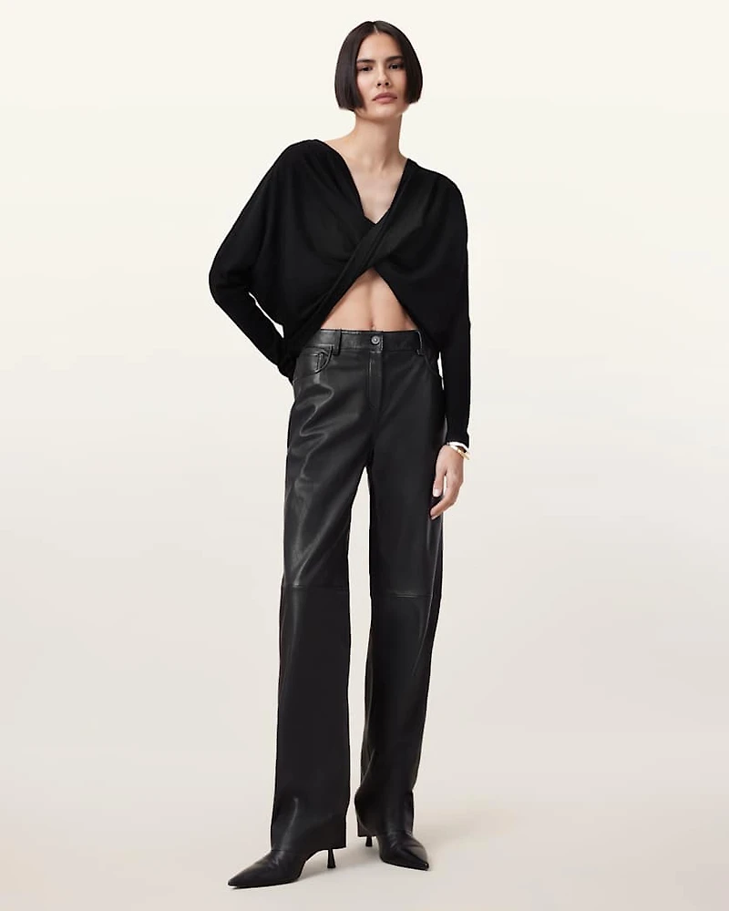 Julieana Reversible Wrap Jumper