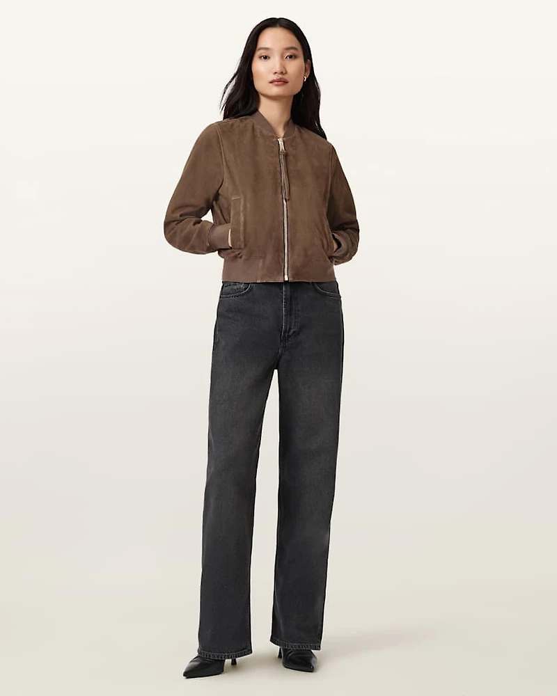 Orten Suede Bomber Jacket