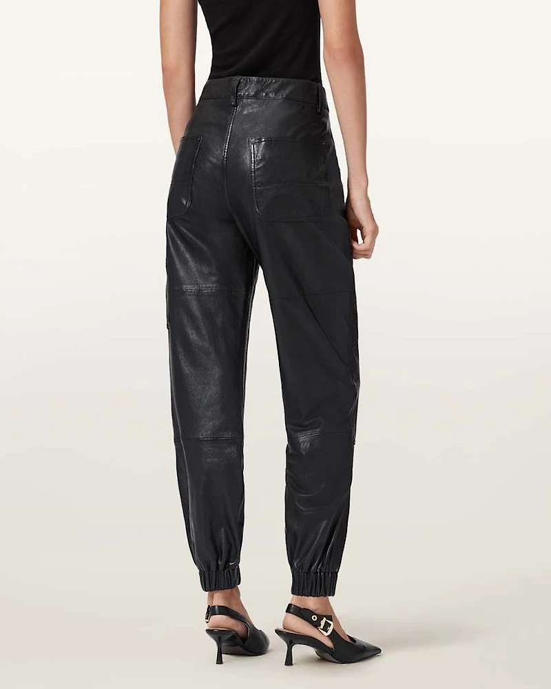 El Leather Carpenter Trousers