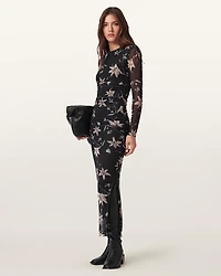 Caia Mesh Maxi Dress