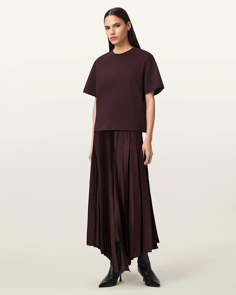 Jax Pleated Midi Skirt