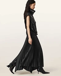 Jax Pleated Midi Skirt