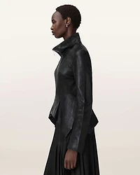 Grace Leather Biker Jacket
