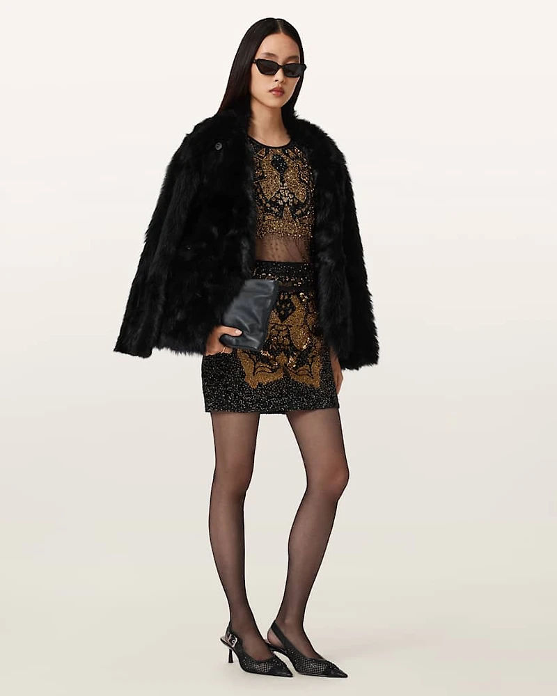 Greta Butterfly Embellished Top