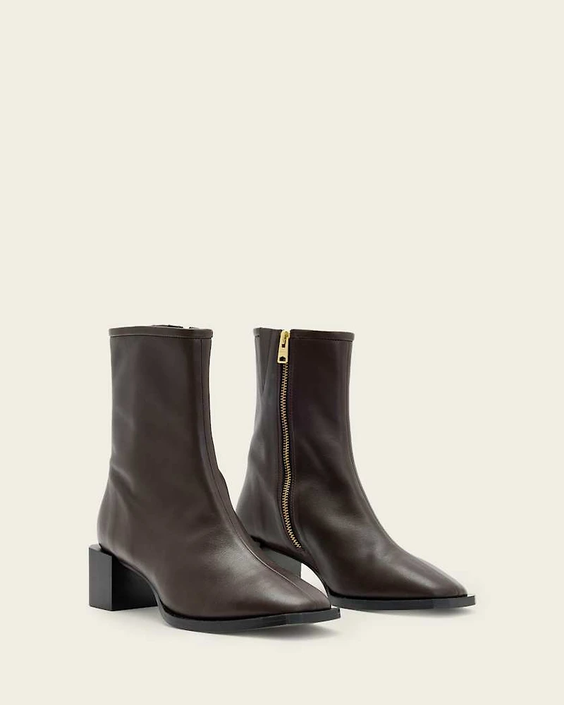 Avril Leather Ankle Boots