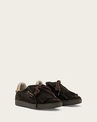 Thelma Fringe Leather Low Top Trainers
