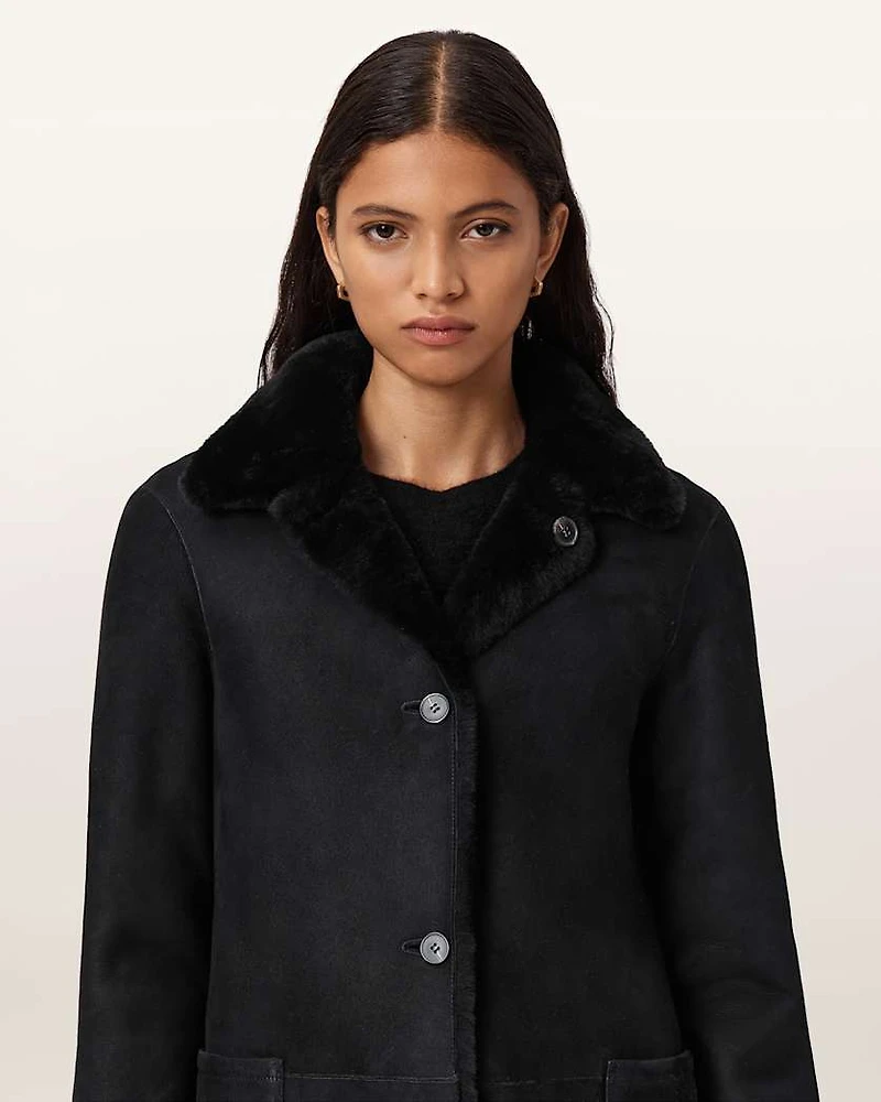 Serra Reversible Shearling Coat