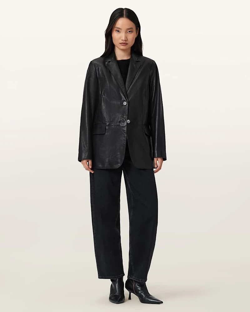 Arna Leather Blazer
