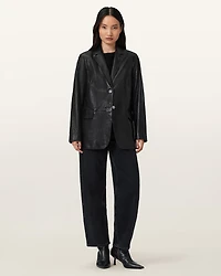 Arna Leather Blazer