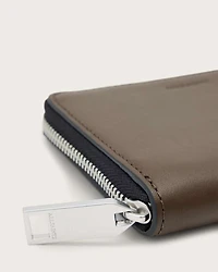 Lena Hex Zip Up Leather Wallet