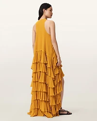 Cavarly Tiered Ruffle Maxi Dress