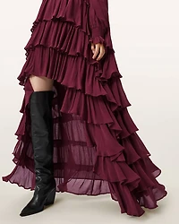 Cavarly Tiered Ruffle Maxi Dress