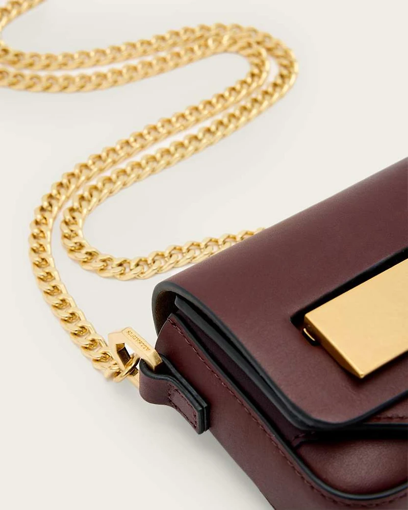 Etta Leather Chain Crossbody Bag