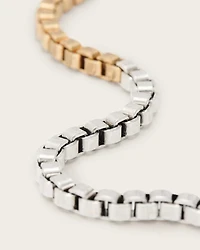 Box Two Tone Bracelet