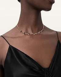 Rue Spiked Pearl Chain Necklace