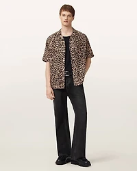 Leopardone Linen Blend Shirt