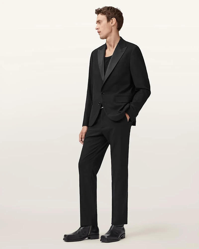 Germain Satin Single Breasted Blazer