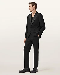 Germain Satin Single Breasted Blazer