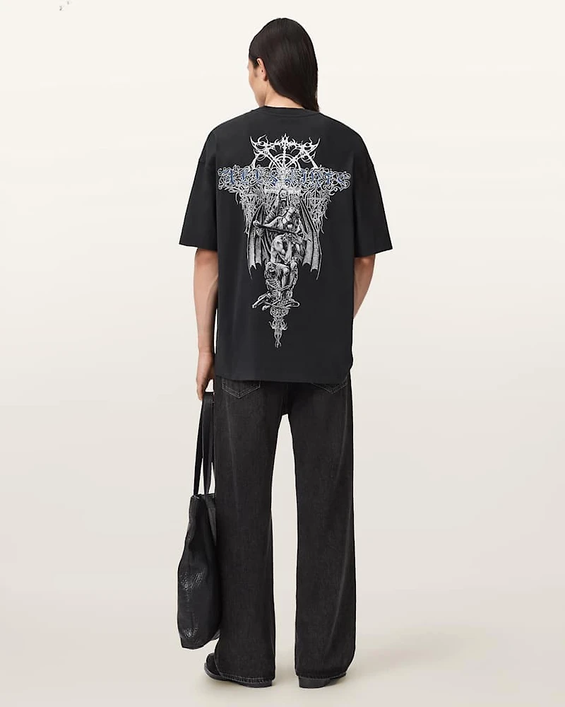 Swords Oversized Graphic T-Shirt