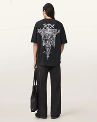 Swords Oversized Graphic T-Shirt