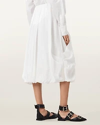 Nia Draped Midi Skirt