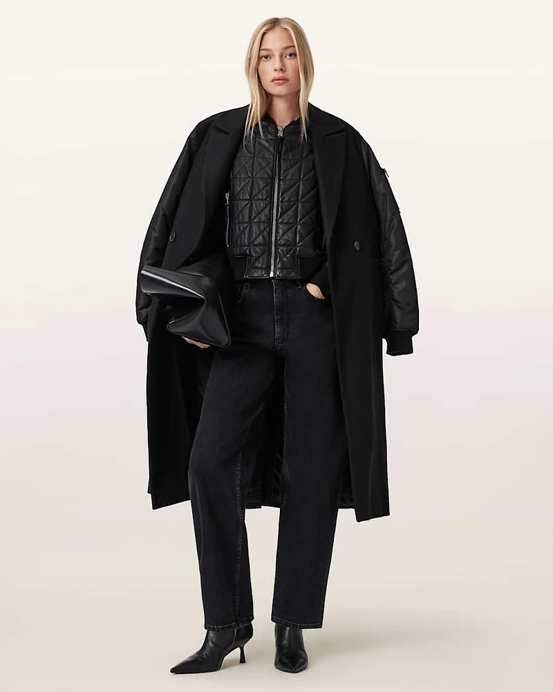 Paulah Wool Blend Double Breasted Coat