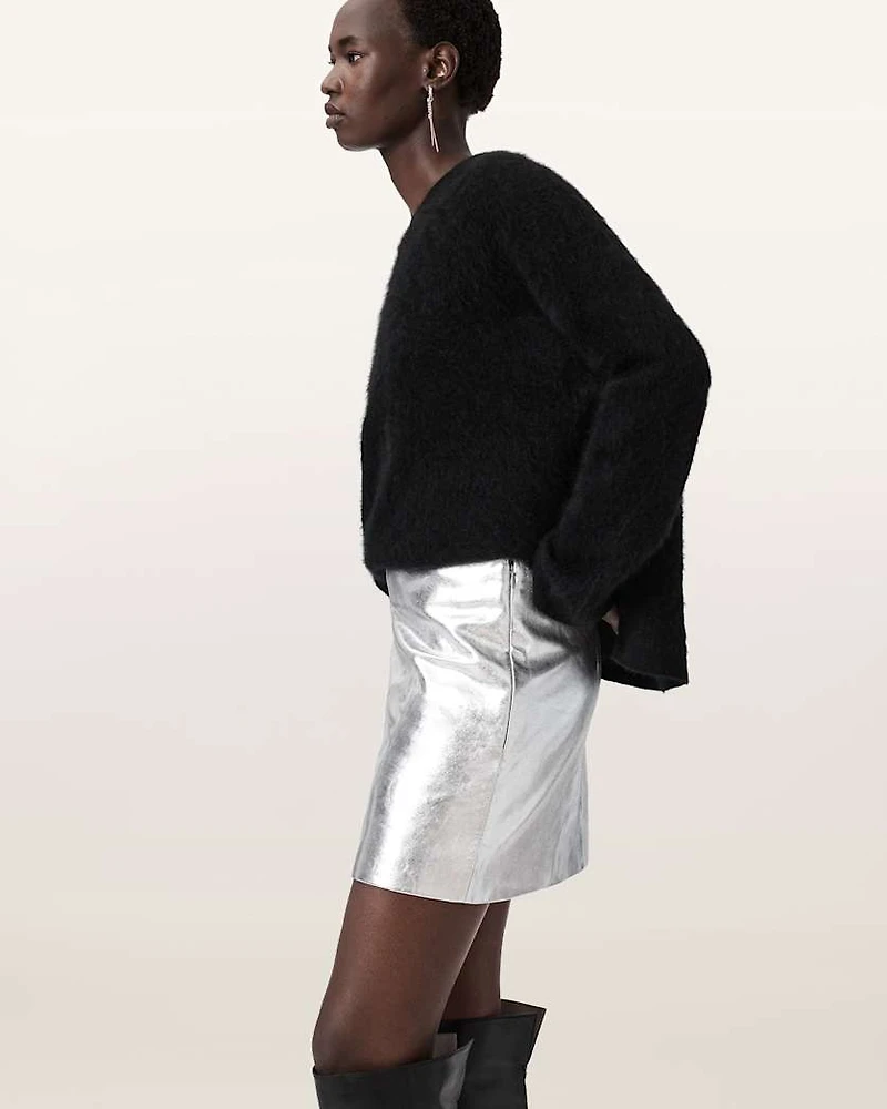 Renai Leather Mini Skirt