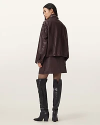 Renai Leather Mini Skirt