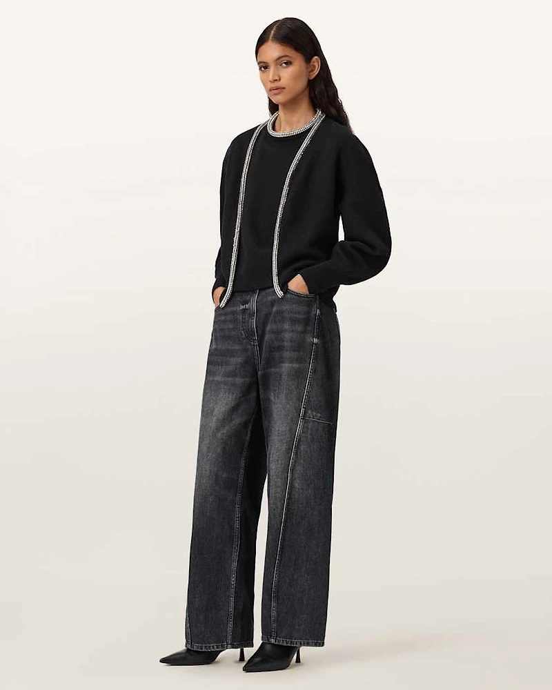 Odell Embellished Wool Cardigan