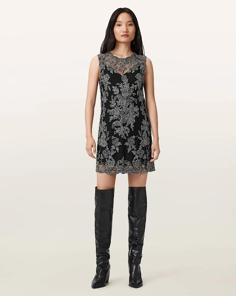Inaya Embellished Mini Dress