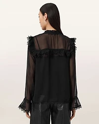 Ciara Sheer Lace Shirt