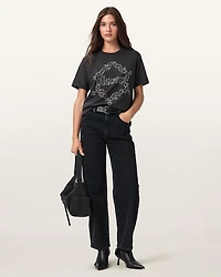 Drip Embellished Boyfriend T-Shirt