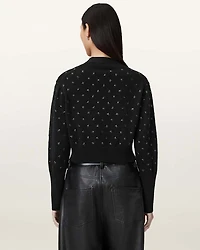 Mazzy Cropped Embellished Cardigan