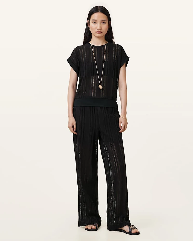 Giana Crochet Crew Neck Tank Top