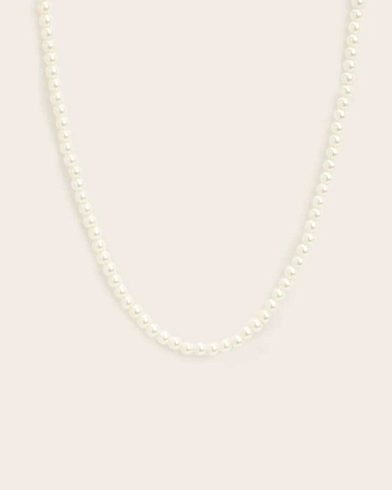 Pearl Carabiner Clasp Necklace
