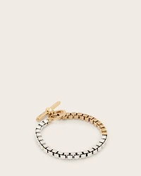 Box Two Tone Bracelet