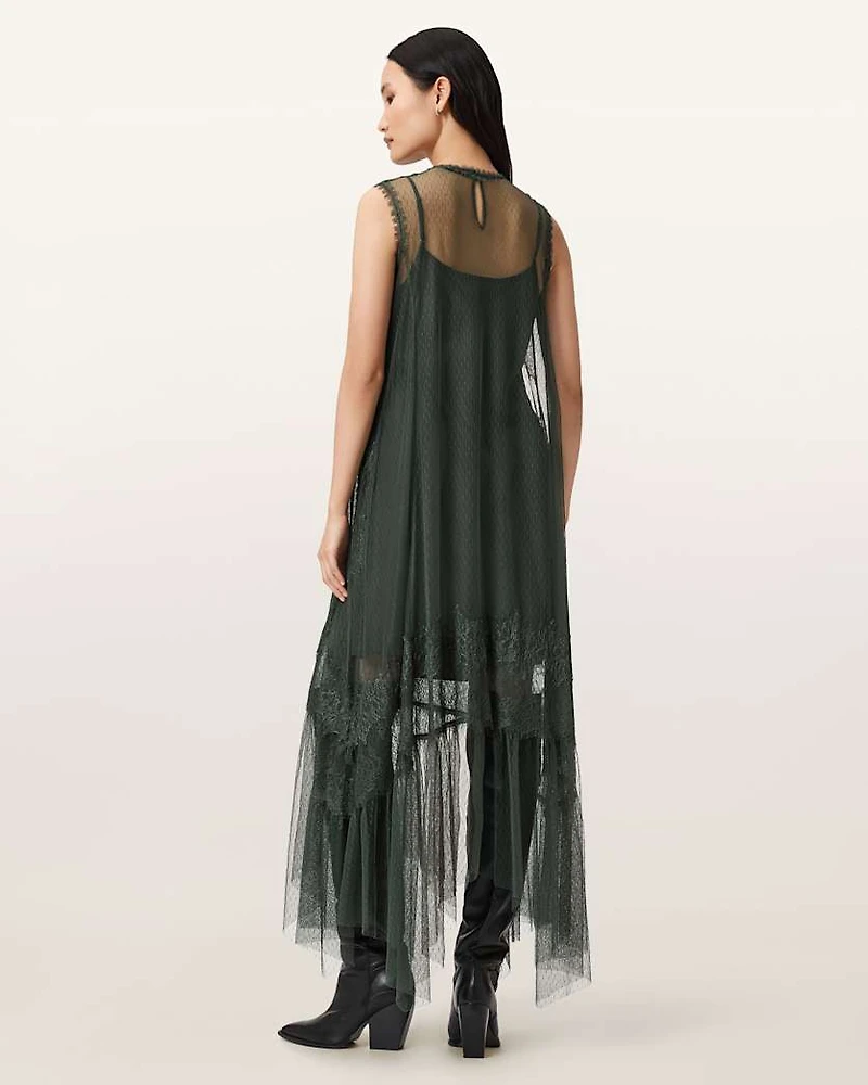 Clara Mesh Midi Dress