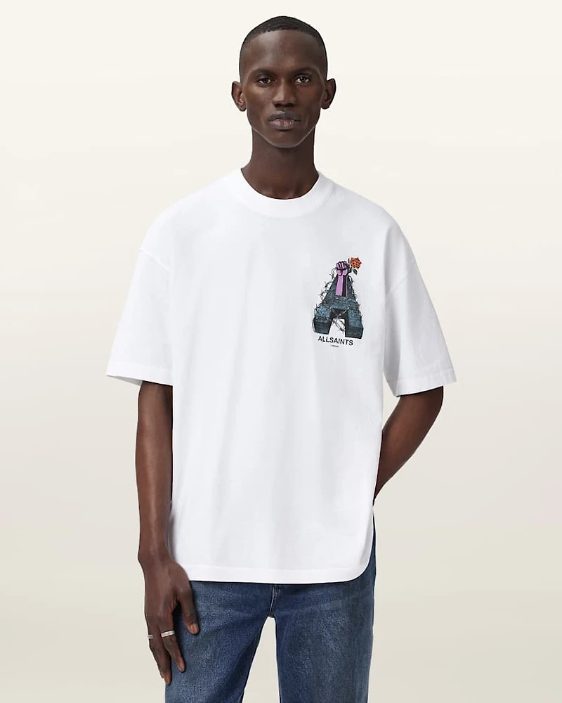 Defiance Oversized Graphic T-Shirt