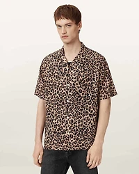 Leopardone Linen Blend Shirt