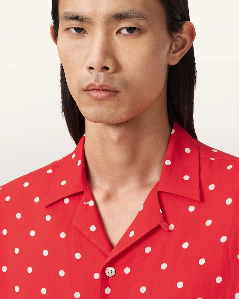 Mini Polkadot Sheer Shirt