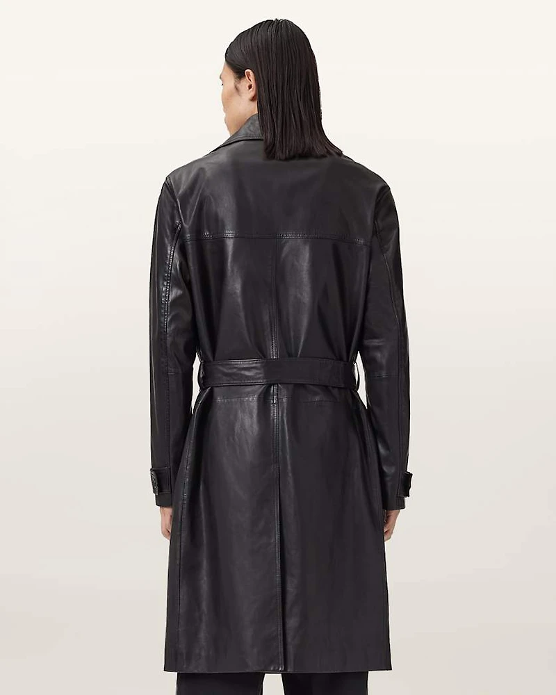 Kellett Leather Trench Coat